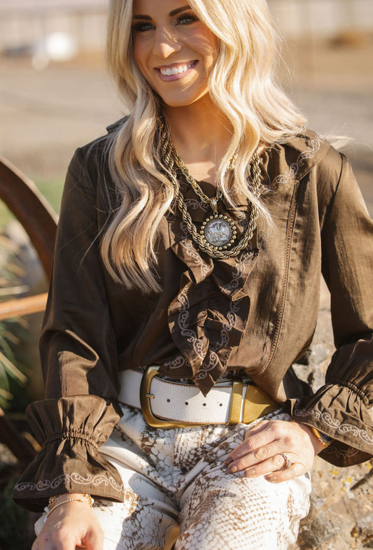 The Ruffle Rodeo Girl Top