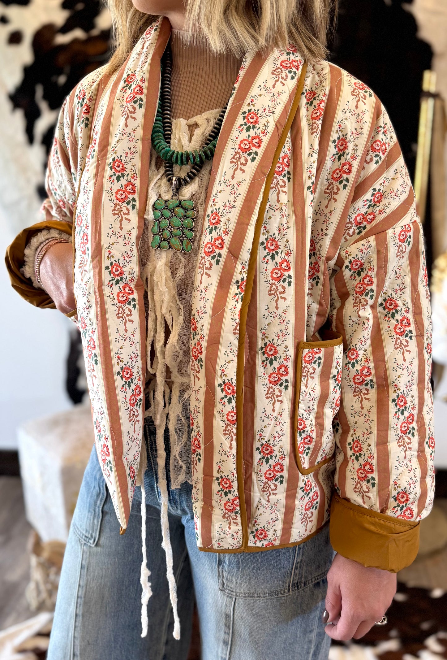 Floral Quilted Jacket