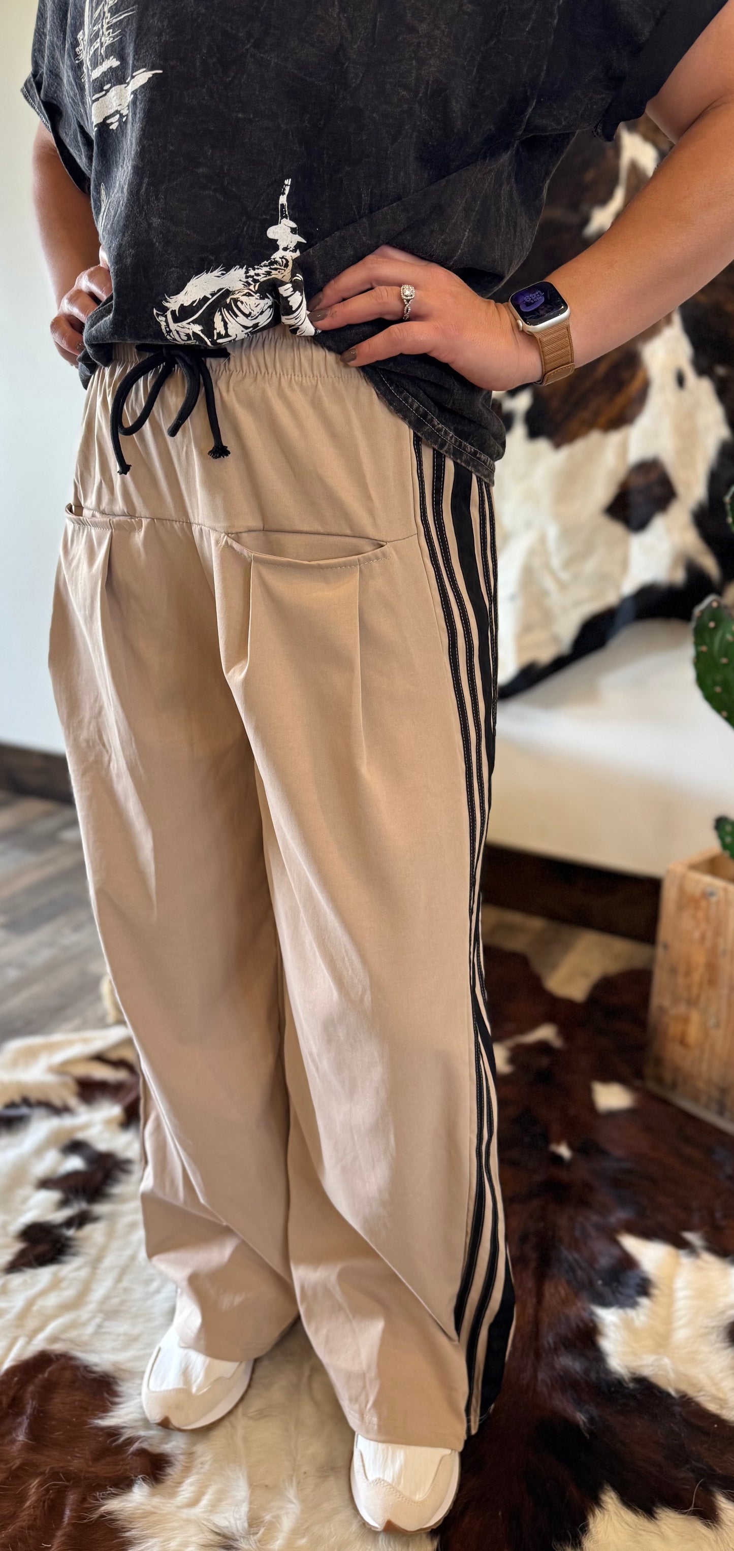 Tan Track Pant