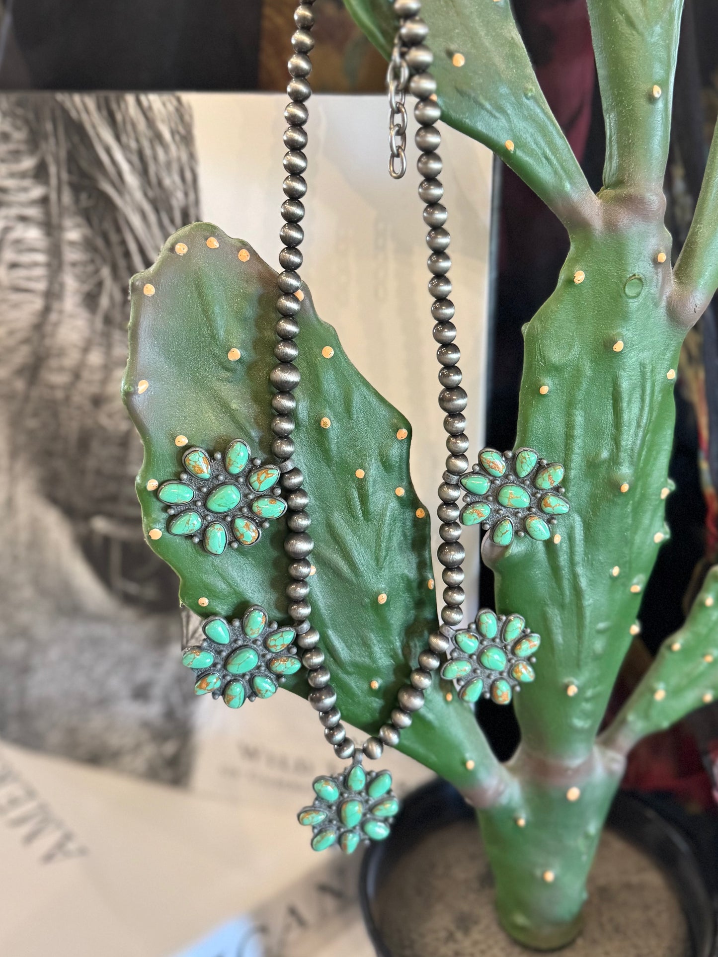 Turquoise Flower Necklace