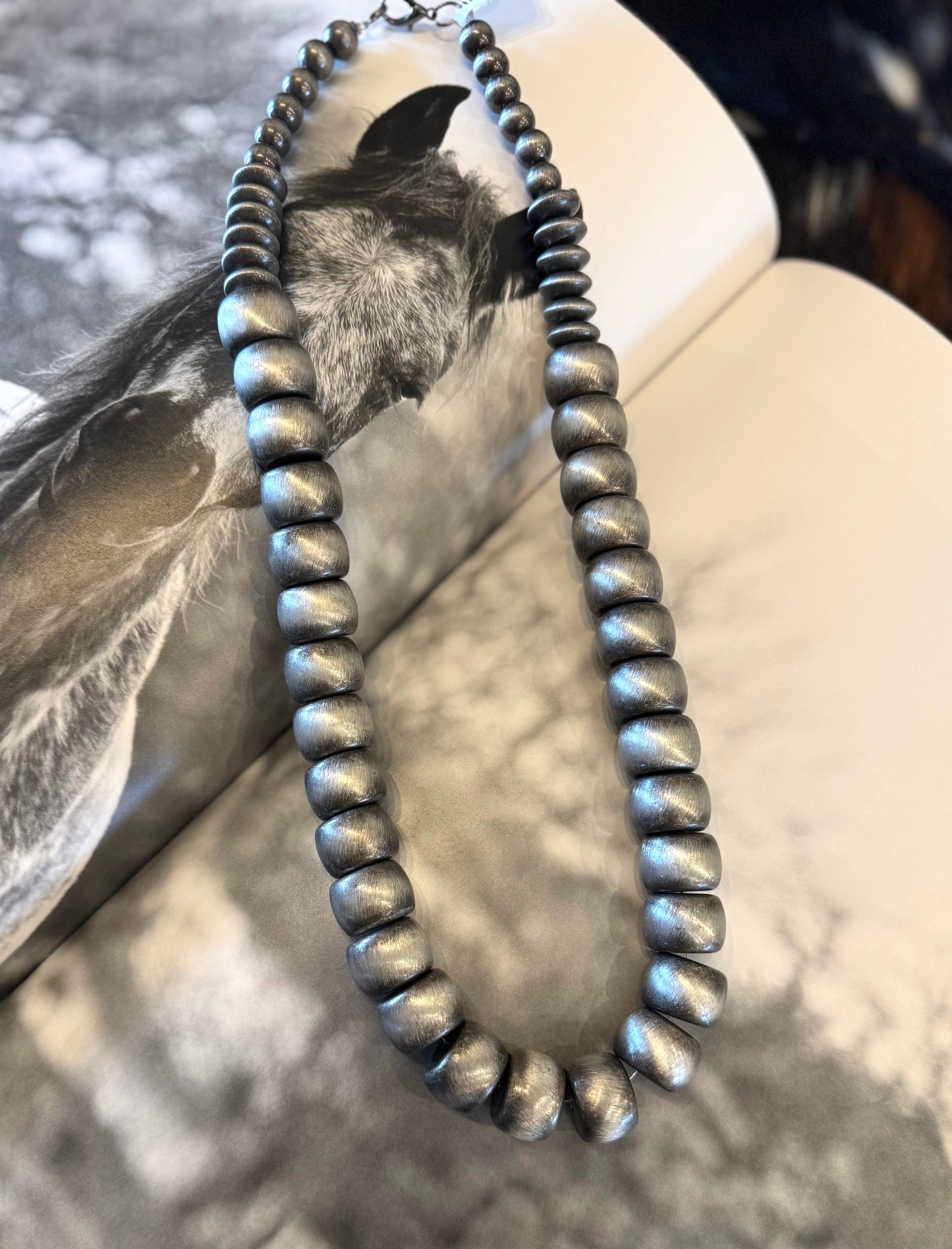 Silver Bubble Pearl Necklace