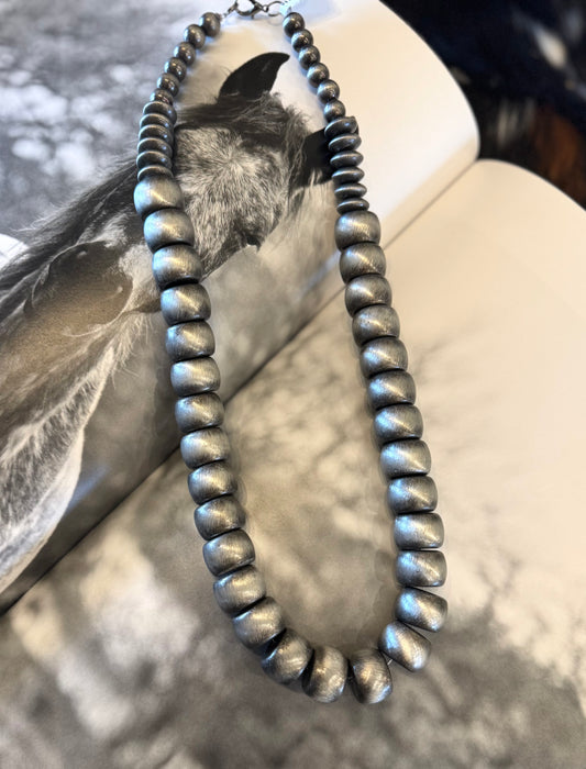 Silver Bubble Pearl Necklace