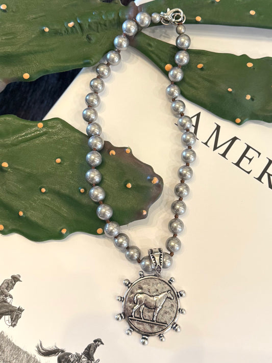 Silver Coin Necklace