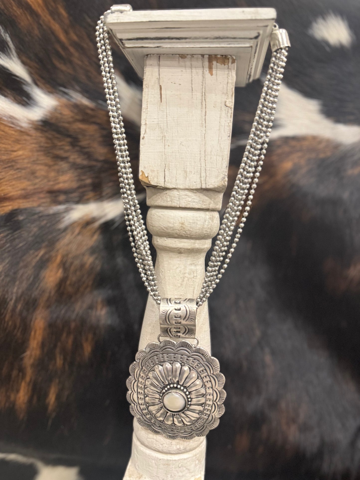 Silver Chain with Pearl Pendant