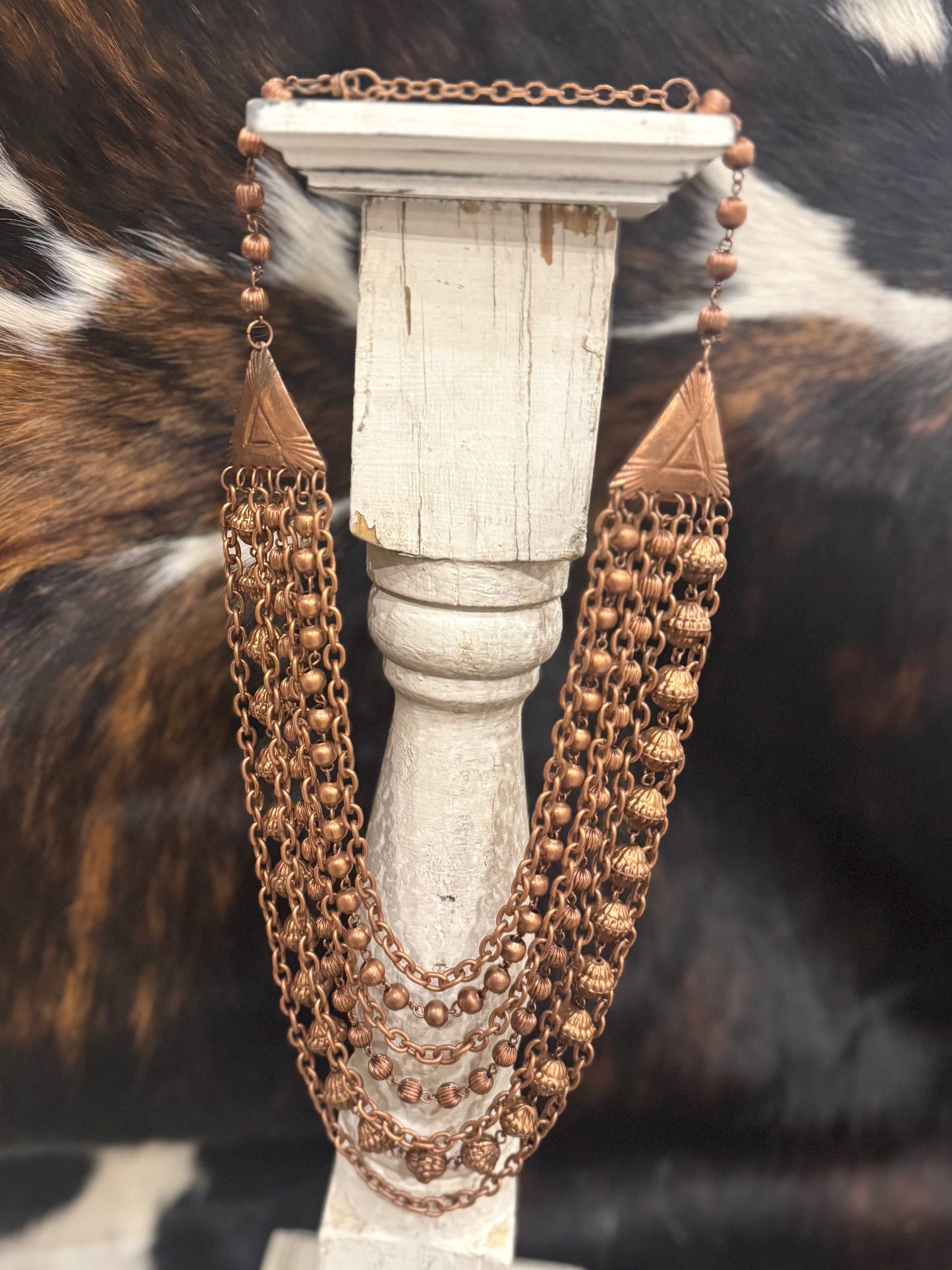 Copper Multi Strand Necklace