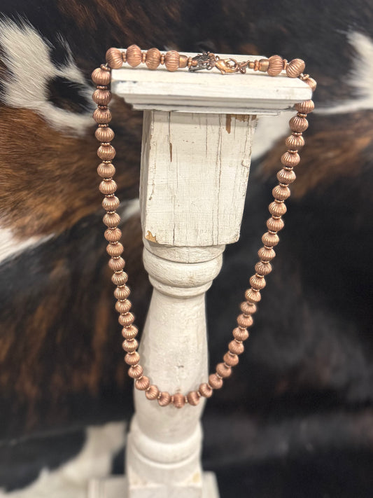 Copper Bead Layering Necklace