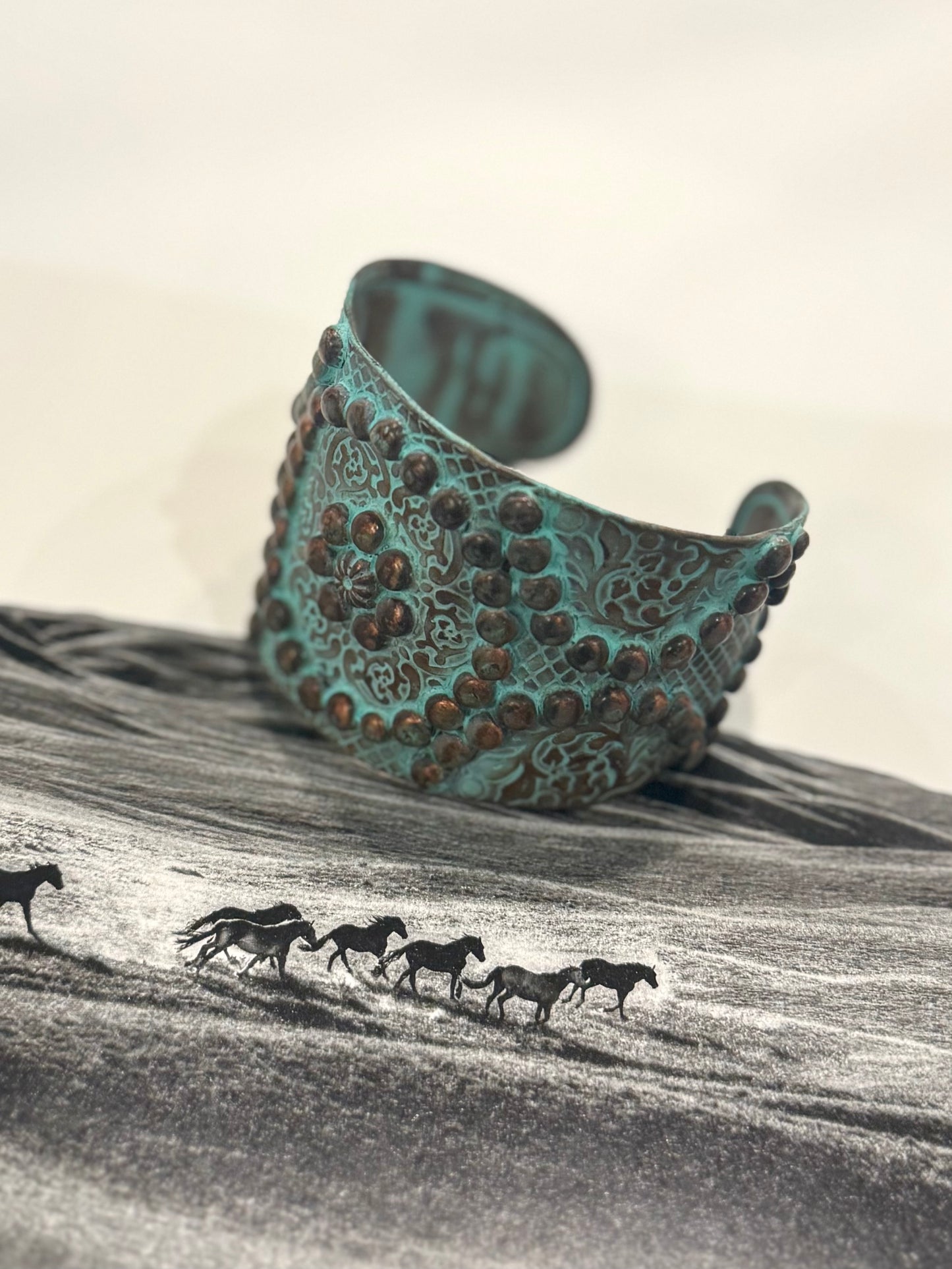 Washed Turquoise Cuff