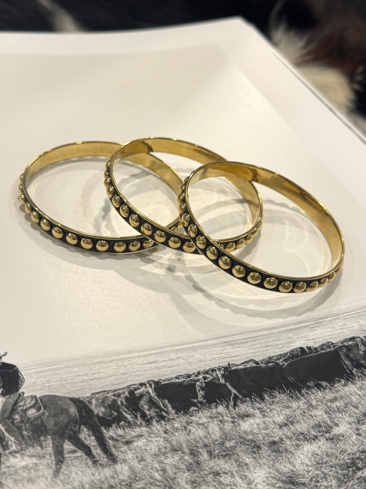 Gold Bubble Bangles